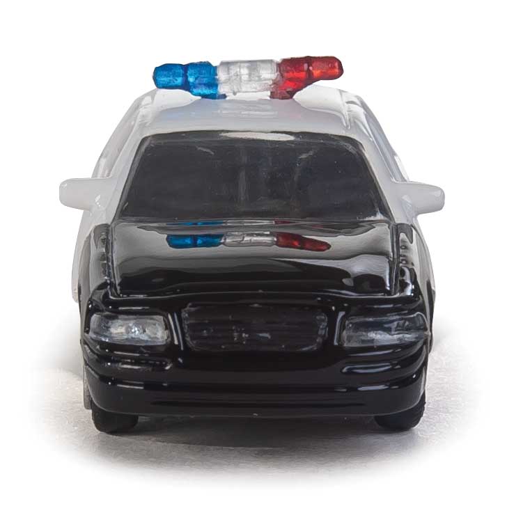 Ford(R) Crown Victoria Police Interceptor -- Police, Sheriff & Highway Patrol Decals (black, White Doors; Nonworking Ligh-4