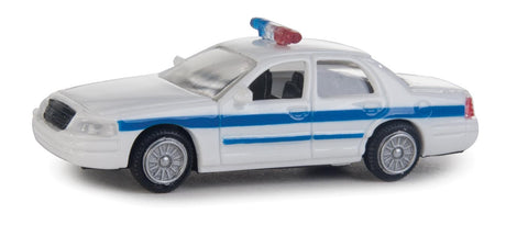 Ford(R) Crown Victoria Police Interceptor -- Police, Sheriff & Highway Patrol Decals (white, Blue Stripe, Nonworking Ligh-1