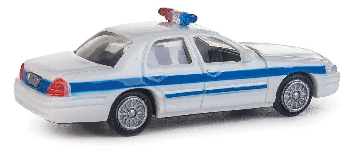 Ford(R) Crown Victoria Police Interceptor -- Police, Sheriff & Highway Patrol Decals (white, Blue Stripe, Nonworking Ligh-2