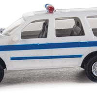 Ford(R) Expedition Special Service Vehicle (SSV) -- Police, Sheriff & Highway Patrol Decals (white, Blue Stripe; Nonworking Ligh