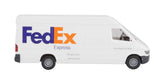 Delivery Van - Assembled -- FedEx Express (white, purple, orange)-2