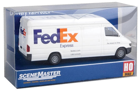 Delivery Van - Assembled -- FedEx Express (white, purple, orange)-5