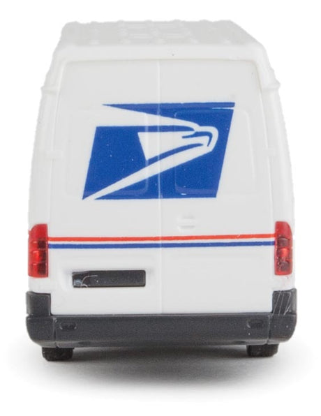 Delivery Van - Assembled -- United States Postal Service (white, blue, red; "We Deliver For You" Sloga-3