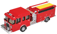 Heavy-Duty Fire Engine - Assembled -- Red-1