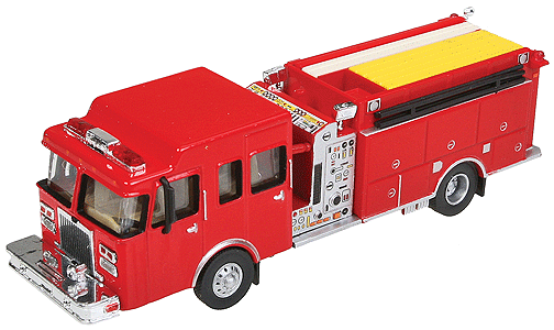 Heavy-Duty Fire Engine - Assembled -- Red-1