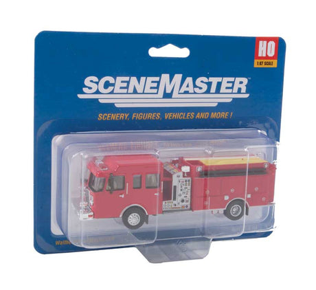 Heavy-Duty Fire Engine - Assembled -- Red-6