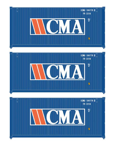 20' Fully Corrugated Container - 3-Pack -- CMA (Older Version)