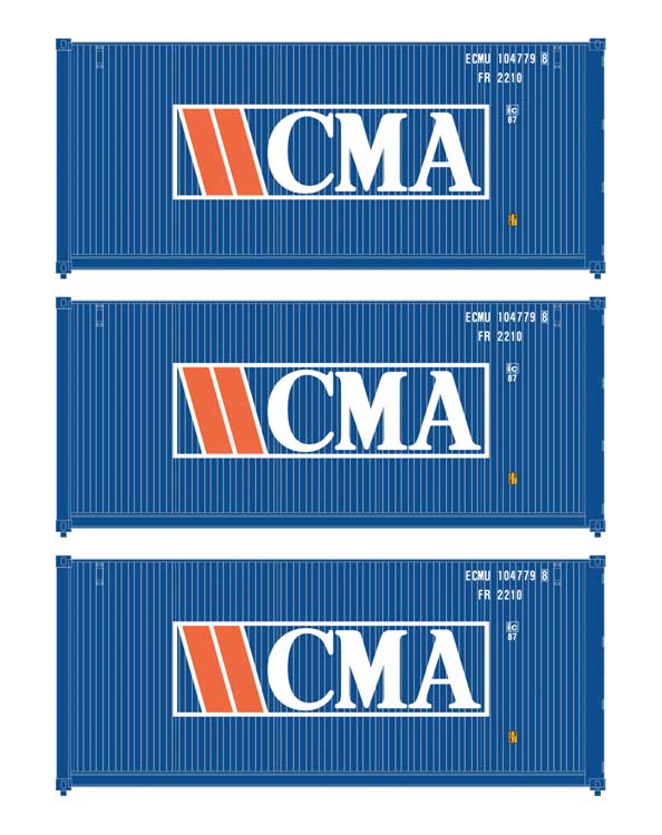 20' Fully Corrugated Container - 3-Pack -- CMA (Older Version)