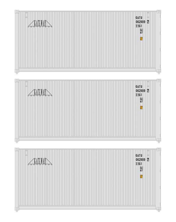 20' Fully Corrugated Container - 3-Pack -- Gateway