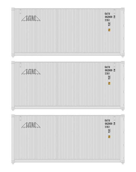 20' Fully Corrugated Container - 3-Pack -- Gateway