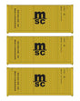 20' Fully Corrugated Container - 3-Pack -- Mediterranean Shipping Co.