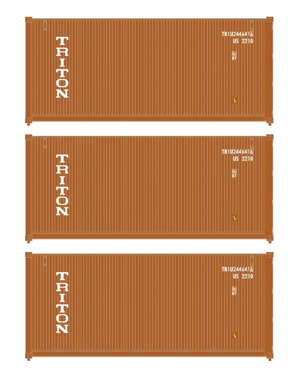 20' Fully Corrugated Container - 3-Pack -- Triton