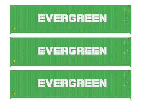 40' Fully Corrugated Container - 3-Pack -- Evergreen