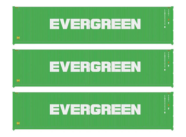 40' Fully Corrugated Container - 3-Pack -- Evergreen