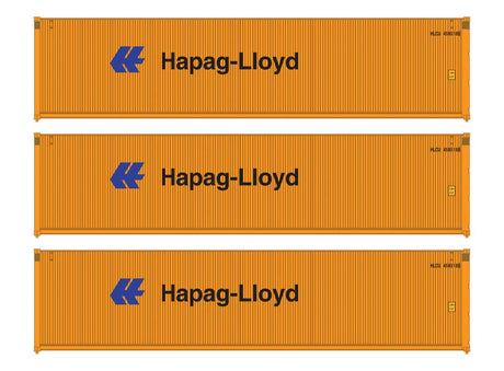 40' Fully Corrugated Container - 3-Pack -- HAPAG-LIOYD