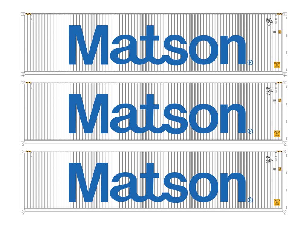 40' Fully Corrugated Container - 3-Pack -- Matson