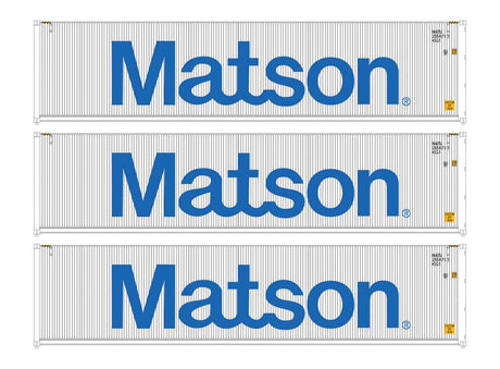 40' Fully Corrugated Container - 3-Pack -- Matson