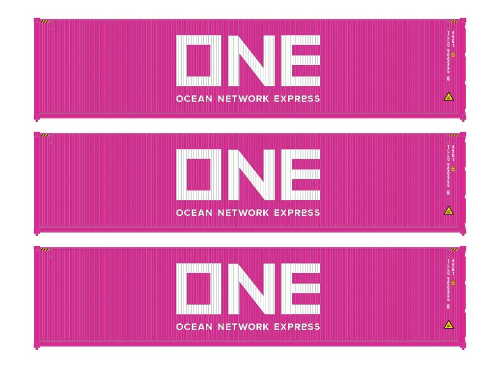 40' Fully Corrugated Container - 3-Pack -- Ocean Network Express
