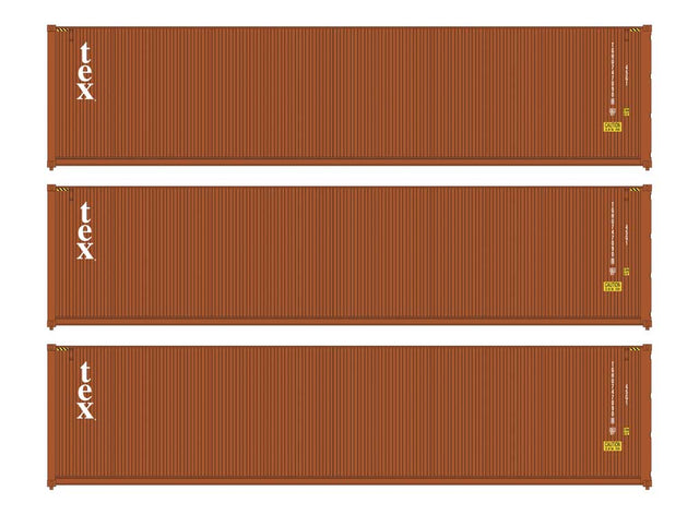 40' Fully Corrugated Container - 3-Pack -- TEX
