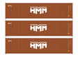 40' Fully Corrugated Container - 3-Pack -- HMM