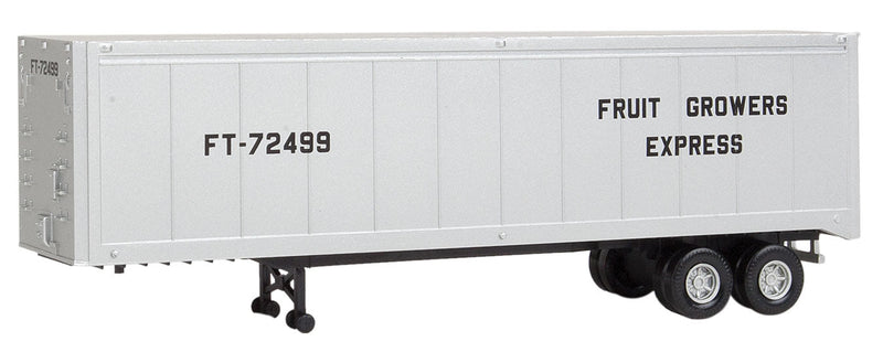 40' Trailer 2-Pack - Assembled -- Fruit Growers Express (silver, black)-1
