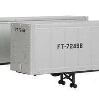 40' Trailer 2-Pack - Assembled -- Fruit Growers Express (silver, black)