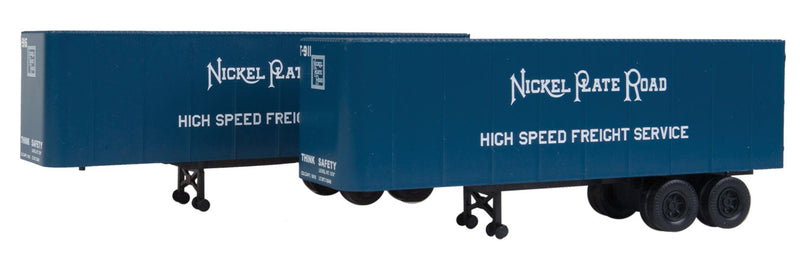 32' Trailer 2-Pack - Assembled -- Nickel Plate Road-1