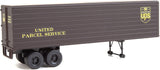 35' Fluted-Side Trailer 2-Pack - Assembled -- United Parcel Service (1950s-1960s; brown, gold; Bowtie Logo)-2