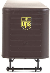 35' Fluted-Side Trailer 2-Pack - Assembled -- United Parcel Service (1950s-1960s; brown, gold; Bowtie Logo)-4