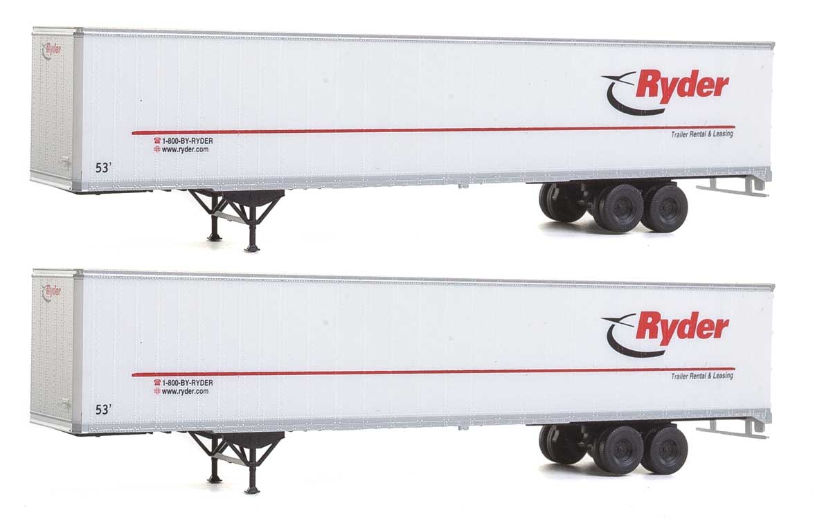 53' Stoughton Trailer 2-Pack - Assembled -- Ryder-1