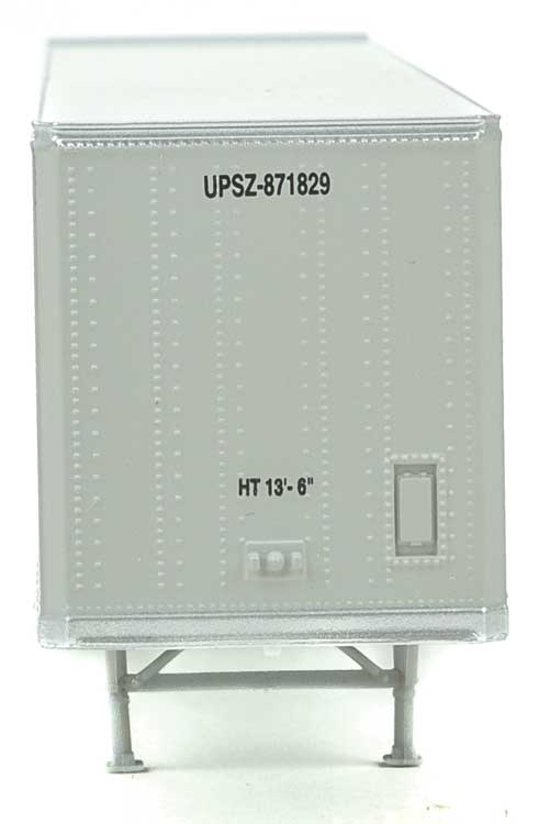 53' Stoughton Trailer 2-Pack - Assembled -- United Parcel Service (Modern Shield Logo; gray, brown, yellow)-3