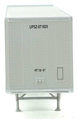 53' Stoughton Trailer 2-Pack - Assembled -- United Parcel Service (Modern Shield Logo; gray, brown, yellow)-3