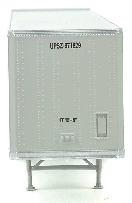 53' Stoughton Trailer 2-Pack - Assembled -- United Parcel Service (Modern Shield Logo; gray, brown, yellow)-3