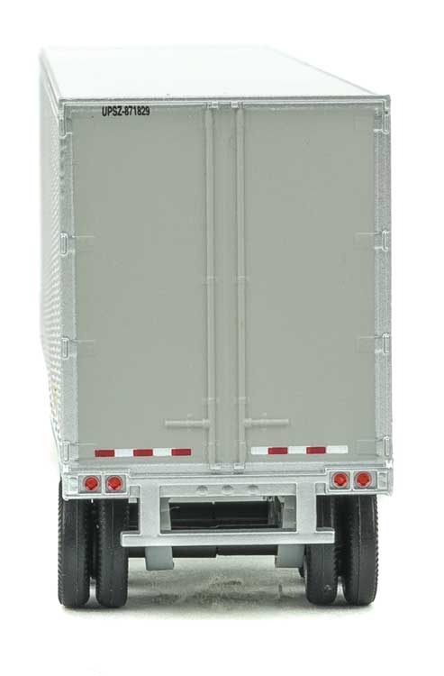 53' Stoughton Trailer 2-Pack - Assembled -- United Parcel Service (Modern Shield Logo; gray, brown, yellow)-4