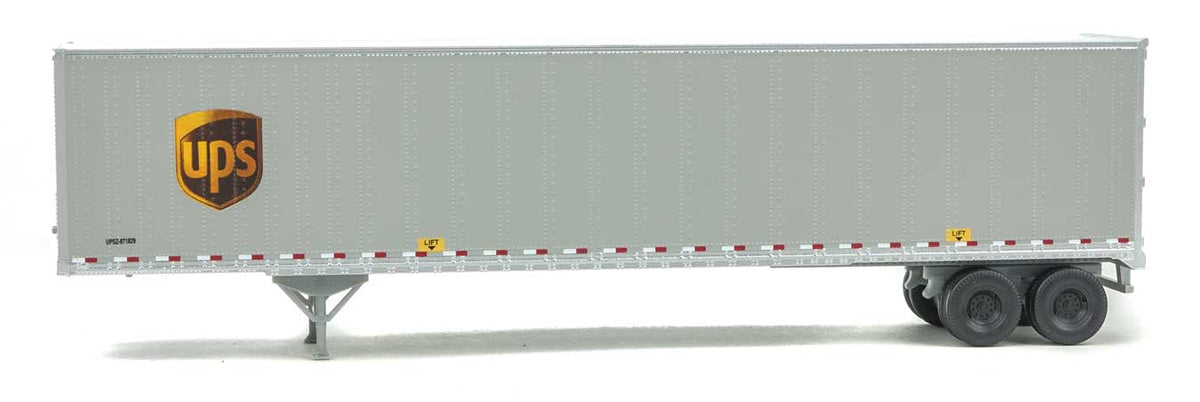 53' Stoughton Trailer 2-Pack - Assembled -- United Parcel Service (Modern Shield Logo; gray, brown, yellow)-5