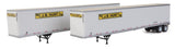 53' Stoughton Trailer 2-Pack - Assembled -- J.B. Hunt (white, yellow, black)-1