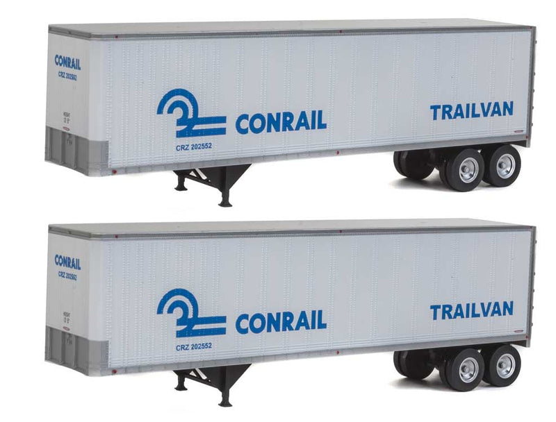 40' Trailmobile Trailer 2-Pack- Assembled -- Conrail-1