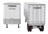 40' Trailmobile Trailer 2-Pack - Assembled -- US Postal Service (white, blue, red)-4