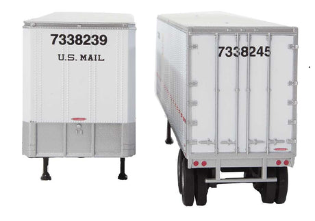 40' Trailmobile Trailer 2-Pack - Assembled -- US Postal Service (white, blue, red)-4