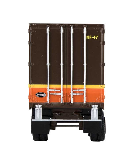 Flexi-Van 40' Trailer 2-Pack - Assembled -- Illinois Central (Diamond Logo, "U.S. Mail"; Side Doors)-3