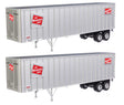 Flexi-Van 40' Trailer 2-Pack - Assembled -- Milwaukee Road #1 (Logo, Flexi-Van Placards; End Doors)