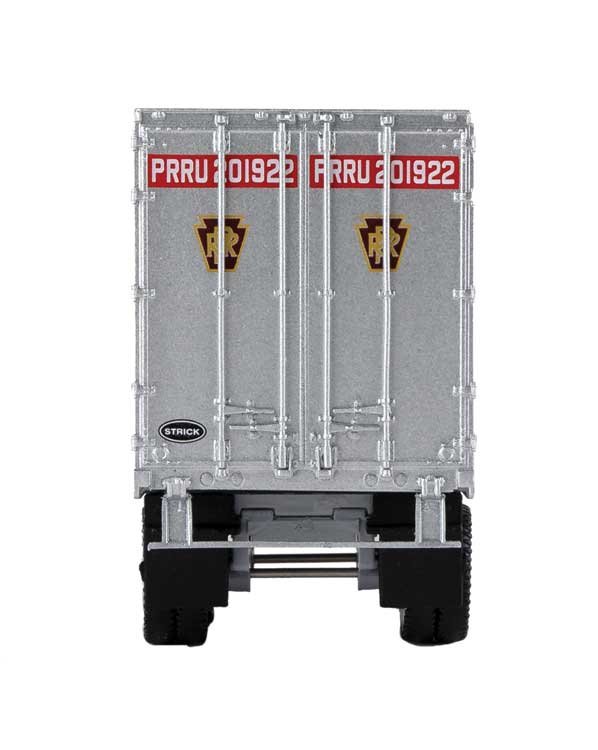 Flexi-Van 40' Trailer 2-Pack - Assembled -- Pennsylvania Railroad (Truc-Train; side doors)-3