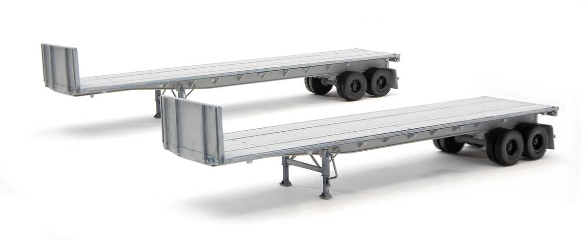 40' Flatbed Trailer - Kit - 2-Pack -- Undecorated-1