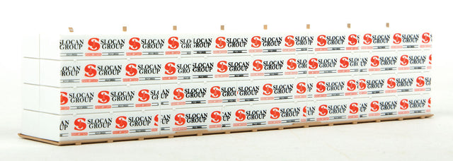 Wrapped Lumber Load for WalthersProto CC&F Bulkhead Flatcar -- Slocan Group
