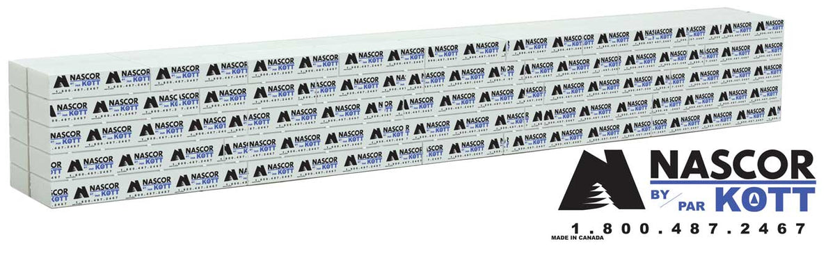 Wrapped Lumber Load for WalthersMainline 72' Centerbeam Flatcar -- Nascor (black, blue)