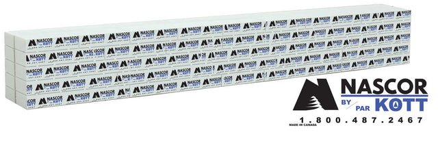 Wrapped Lumber Load for WalthersMainline 72' Centerbeam Flatcar -- Nascor (black, blue)