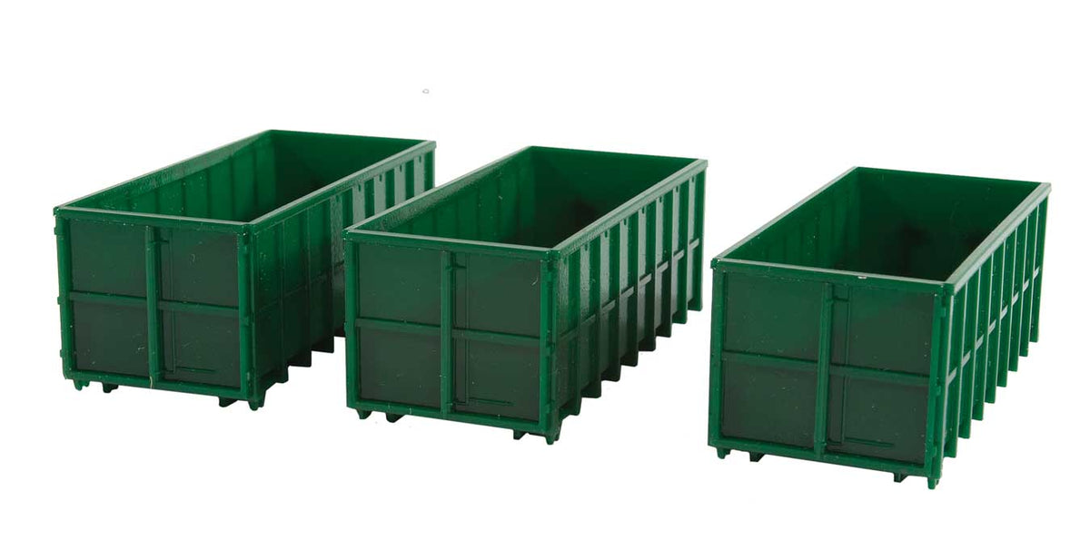 Large Dumpsters - Assembled -- Green pkg(3)-2