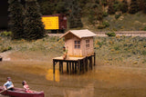 Fisherman's Shanty -- Laser-Cut Wood Kit - 3-9/64 x 1-1/2  x 2-1/8"  8 x 3.7 x 5.4cm-1