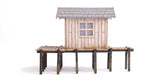 Fisherman's Shanty -- Laser-Cut Wood Kit - 3-9/64 x 1-1/2  x 2-1/8"  8 x 3.7 x 5.4cm-2