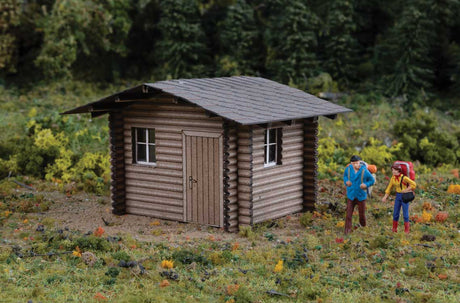 Forest Cabin -- Laser-Cut Wood Kit - 2-1/2 x 2 x 1-1/2"  6.5 x 5.1 x 4cm-1